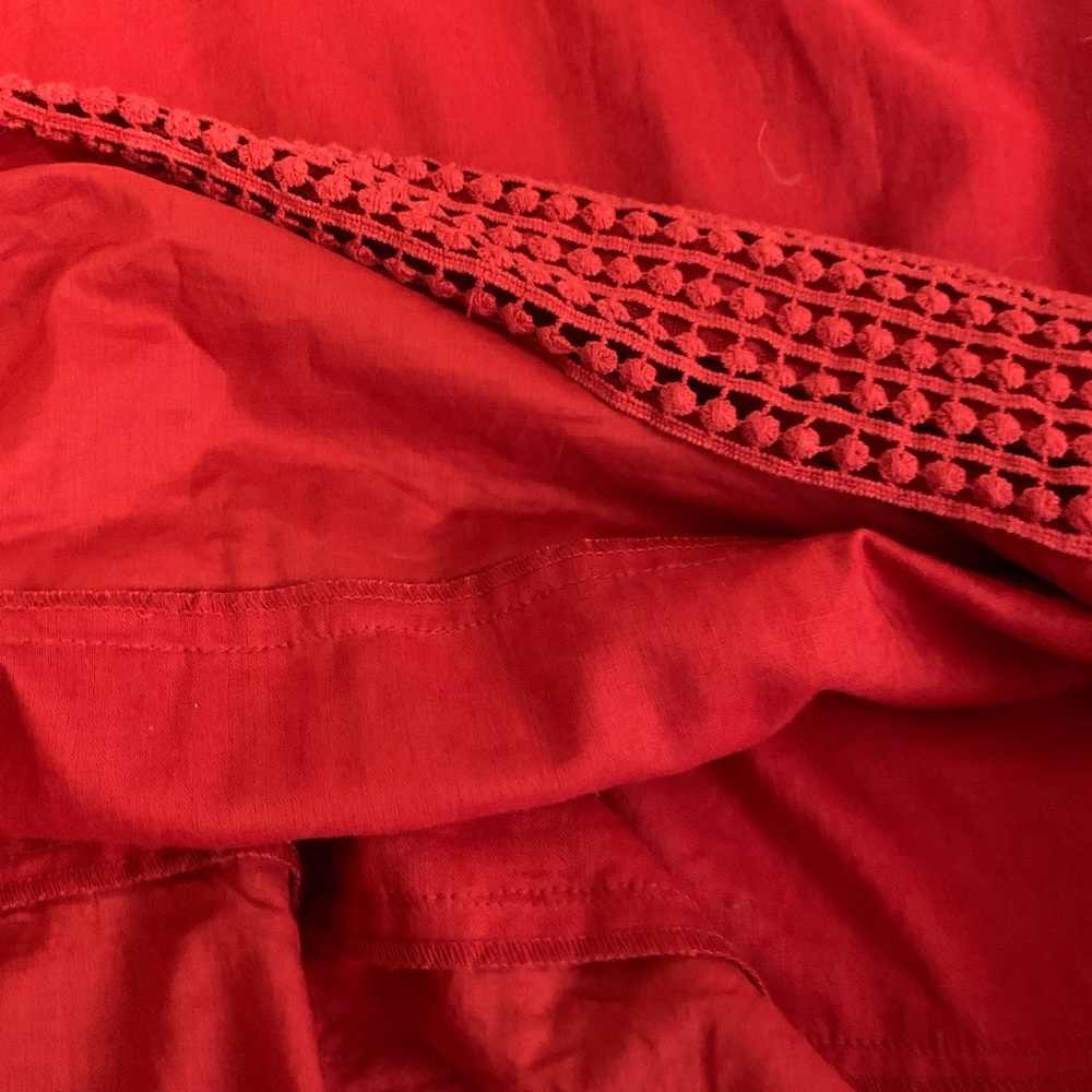 Cold water Creek Linen Blend Embroidered Dress L - Picture 6 of 7